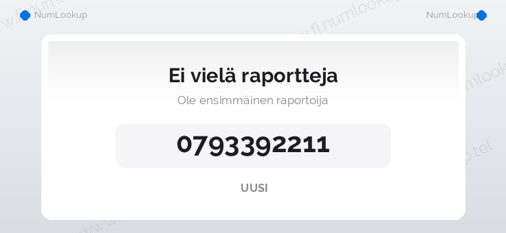 Numerotiedot numerolle 0793392211