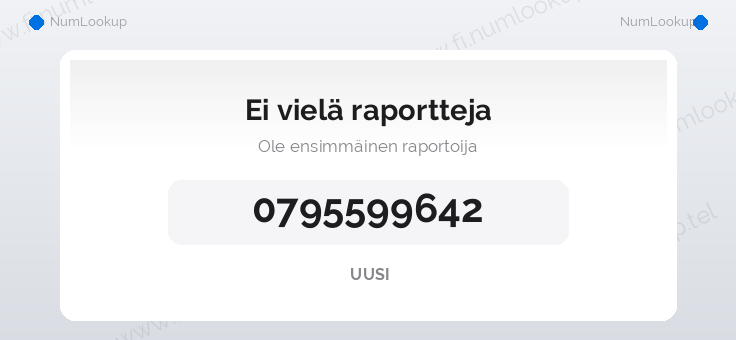 Numerotiedot numerolle 0795599642