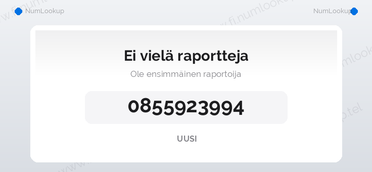Numerotiedot numerolle 0855923994