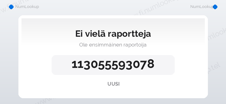 Numerotiedot numerolle 113055593078