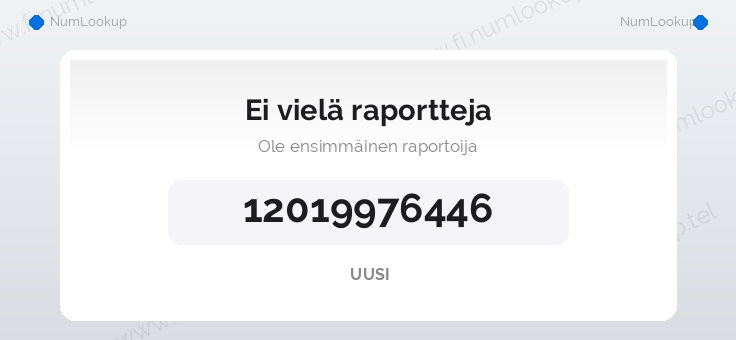 Numerotiedot numerolle 12019976446