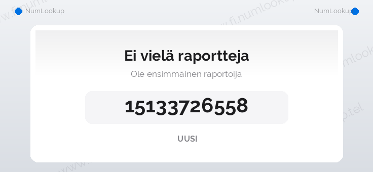 Numerotiedot numerolle 15133726558