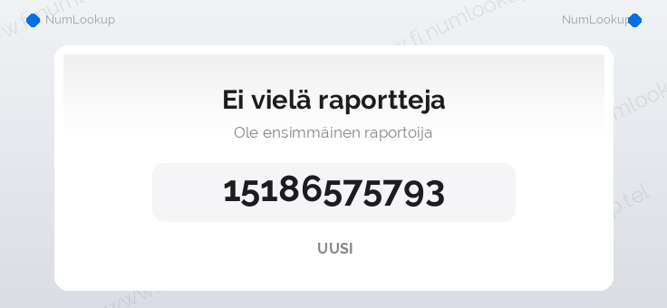 Numerotiedot numerolle 15186575793