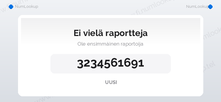 Numerotiedot numerolle 3234561691