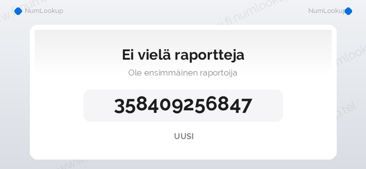 Numerotiedot numerolle +358409256847
