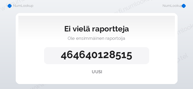 Numerotiedot numerolle 464640128515