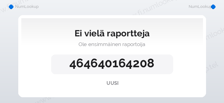 Numerotiedot numerolle 464640164208