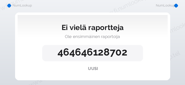 Numerotiedot numerolle 464646128702