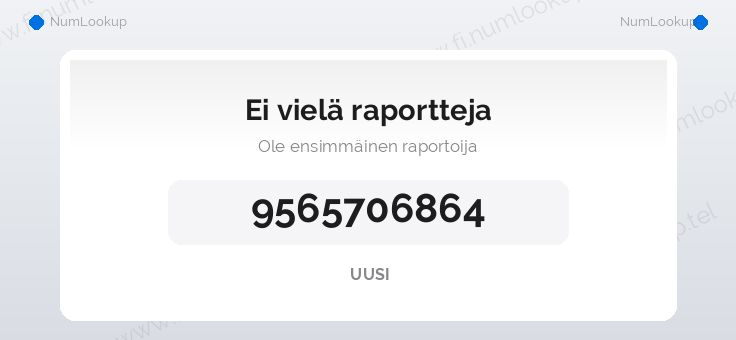 Numerotiedot numerolle 9565706864